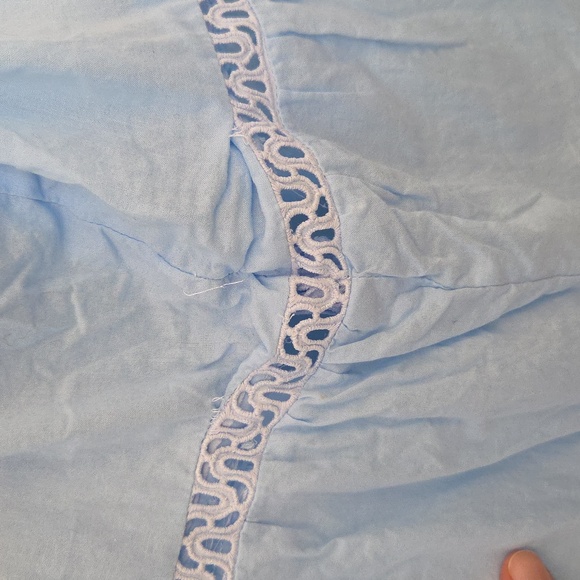 Baby Blue African Boubou Maxi Dress With Embroidery - Picture 8 of 10